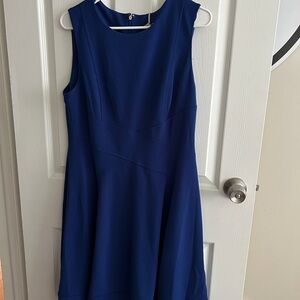 Elegant Blue Sleeveless Dress